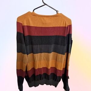 Elwood earthtone striped sweater in mens size medium